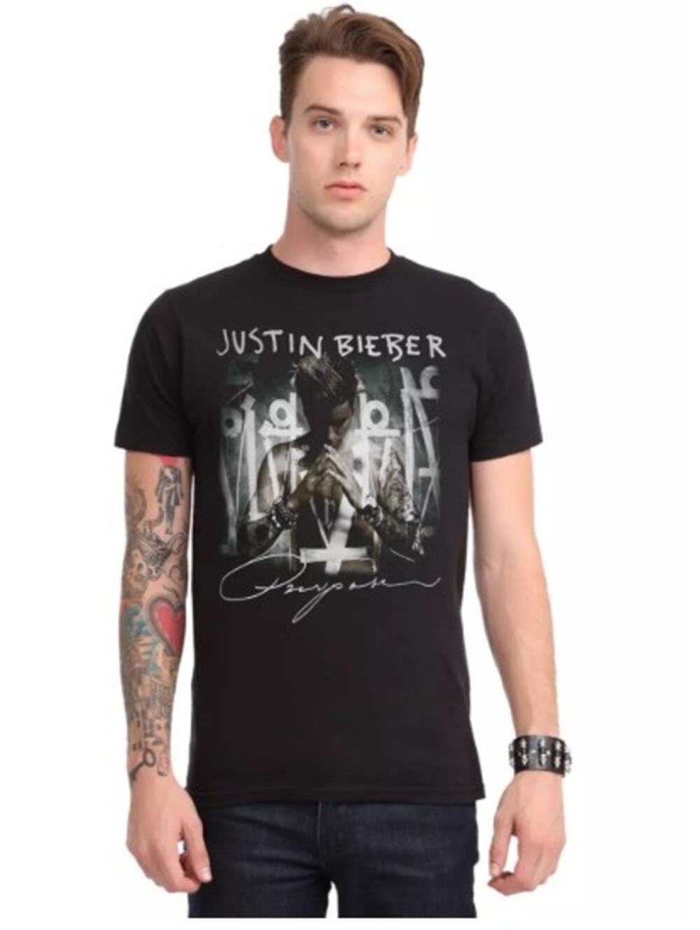 Justin Bieber Black Unisex Tee "Purpose" - Size XL